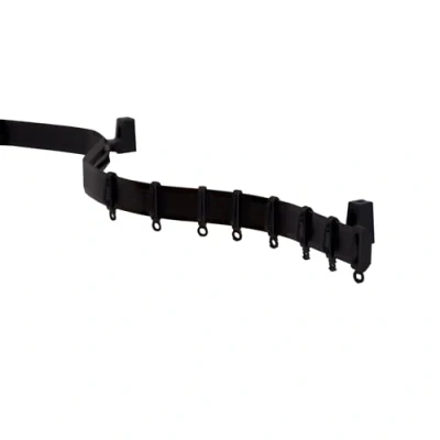 Abbildung von GARDINIA Vorhangschienen Set Flexline, Vorhangschiene, 350 cm, Kunststoff, Schwarz