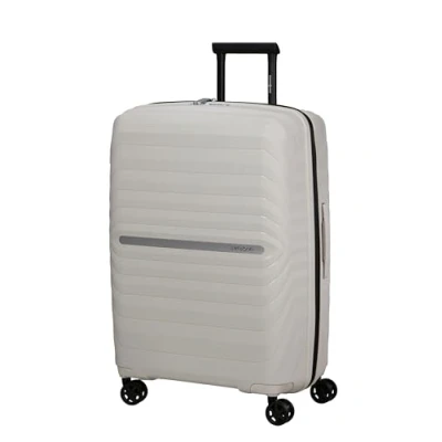 Abbildung von Samsonite Neo Flux Spinner M, Erweiterbarer Koffer, 68 cm, 86/96 L, Beige (Warm Neutral)
