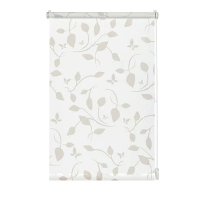 Abbildung von Gardinia EASYFIX Rollo Dekor 100 Scandinavian weiß/Natur 60 x 150 cm, 60x150, 33029