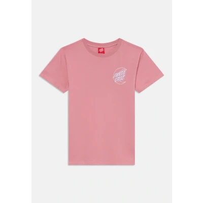 Abbildung von Santa Cruz Youth Imprint MOON DOT Unisex Tshirt print für Kinder, Größe: 116 128, Universal pink