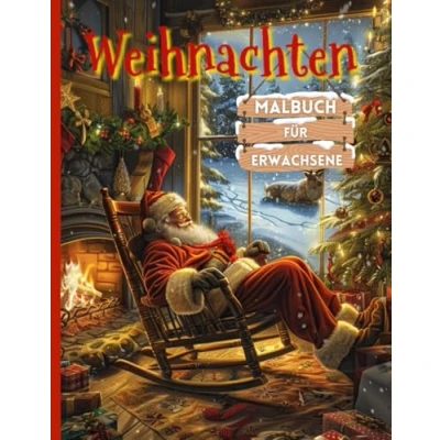 Abbildung von Weihnachten Malbuch für Erwachsene: Weihnachtsmalbuch Entspannung und Stressabbau Großformat A4 XXL 104 Seiten