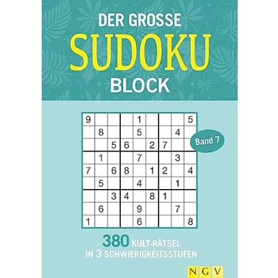 Abbildung von Der große Sudoku Block Band 7: 380 Kult Rätsel in 3 Schwierigkeitsstufen