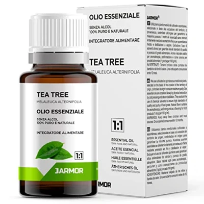 Abbildung von Ätherisches Teebaumöl für Diffusoren Hergestellt in Italien Aromatherapie und Massage 100% rein natürlich Tea Tree Jarmor 10ml