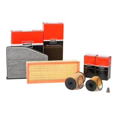Abbildung von MAPCO 68907 Filter Satz mit Ölablassschraube fünfteilig VOLKSWAGEN: Passat B6 Variant, Tiguan I, Caddy 3, SKODA: Octavia 2 Combi, II Hatchback