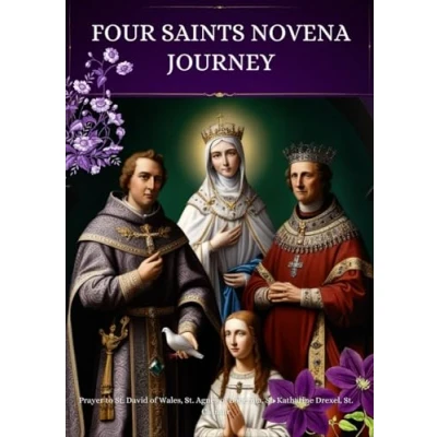 Abbildung von Four Saints Novena Journey: Prayer to St. David of Wales, Agnes Bohemia, Katharine Drexel, Casimir
