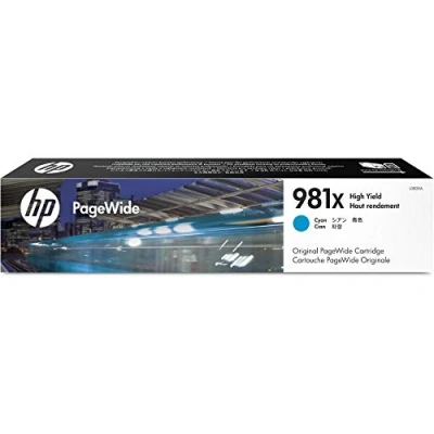 Abbildung von HP 981X (L0R09A) Blau Original PageWide Druckerpatrone mit hoher Reichweite für Enterprise, XL