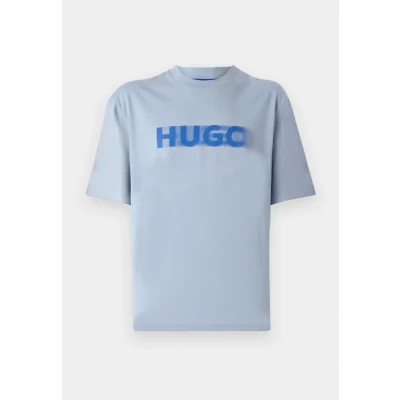 Abbildung von HUGO Nalax Tshirt print, Herren, Größe: XL, Light/pastel blue