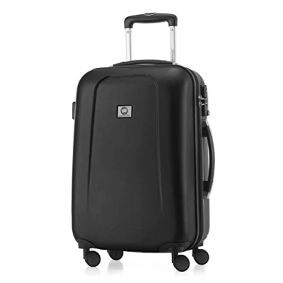 Abbildung von HAUPTSTADTKOFFER Wedding Handgepäck Koffer Kabinen Hartschalen Trolley Rollkoffer Reisekoffer, TSA, Doppelrollen 55 cm, 42 Liter, Schwarz