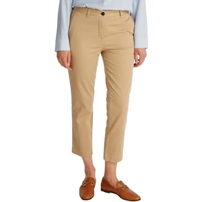 Abbildung von Tommy Hilfiger Stretch SLIM Chino, Damen, Größe: 46, Beige