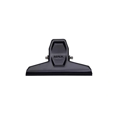 Abbildung von MAUL Papierklemmer MAULpro aus Metall (2 Stück) Moderner Klemmer mit breitem Verschlussclip 9,5 cm und Klemmweite 2,5 Gadget für Haushalt, Küche Büro Ideal DIY Projekte Schwarz