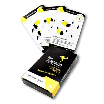 Abbildung von figgrs® Functional Fitness Vol. ll / 57 Trainingskarten mit 50 weiteren Übungen Für effektive Leistungssteigerung I Bodyweight zuhause &amp; überall Männer und Frauen
