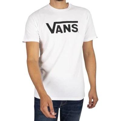 Abbildung von Vans Herren Classic Drop V T Shirt, Weiß schwarz, XXL