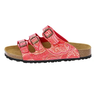 Abbildung von Lico BIOLINE LADY Damen Pantoletten, Rot/ Orange, 37 EU