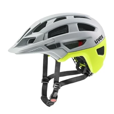 Abbildung von uvex finale 2.0 sicherer MTB Helm für Damen und Herren individuelle Größenanpassung erweiterbar mit LED Licht rhino neon yellow matt 52 57 cm