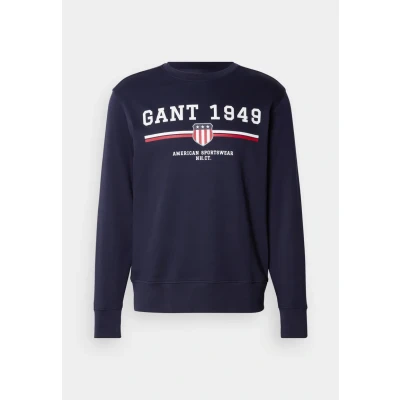 Abbildung von GANT Graphic C NECK Sweatshirt, Herren, Größe: 5XL, Evening blue