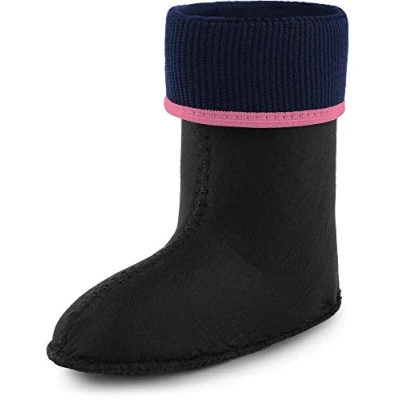 Abbildung von Ladeheid Kinder Mädchen Jungen Wärmende Stiefelsocken für Gummistiefel Innenschuh KL058 (Hellrosa, 32 EU)
