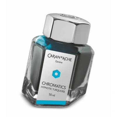 Abbildung von Caran d&#039;Ache Tintenfass Hypnotic Turquoise 50ml Kostenlose Gravur