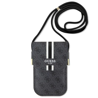 Abbildung von Guess 4G Leather Stripes Handytasche Schwarz