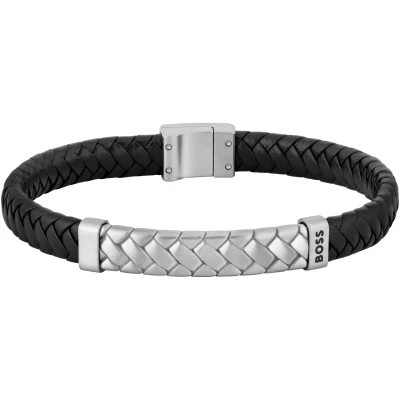 Abbildung von Hugo Boss Herren Armband Schwarz HBJ1580674M