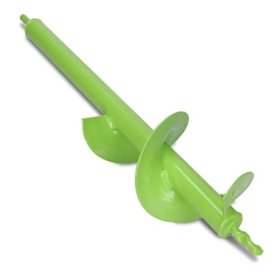 Abbildung von WERHE Erdbohrer für Bohrmaschine 100 mm Ø, 600 Läng Gartenbohrer Akkuschrauber zum Pflanzen, Blume und Löcher Graben Grabungswerkzeug Garten