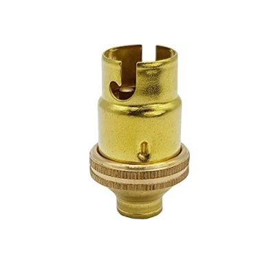 Abbildung von B15d Lampenfassung M10x1 Metall vermessingt 230V Fassung Bajonett Sockel