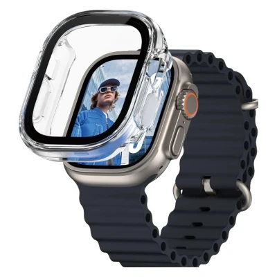 Abbildung von Full Body Case für das Apple Watch Ultra (2) 49 mm Transparent Silikon Und TPU (weich) Smartwatch Armbänder