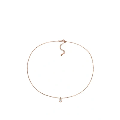 Abbildung von Elli Zirkonia SOLITÄR Halskette, Damen, Größe: 36, Roségold