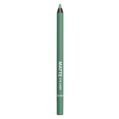 Abbildung von GOSH Matte Eyeliner in frischem Grün I cremig weiche Textur für einfaches Auftragen hohe Deckkraft, ideal Smokey Eyes perfekt zu Maskara vegan &amp; parfümfrei 011 Alligator