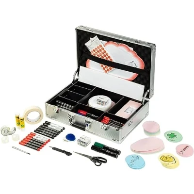 Abbildung von Legamaster Professional Moderationskoffer 3200 tlg. hochwertiger Koffer aus Aluminium mit Zubehör für Seminare, Präsentationen und Moderationen