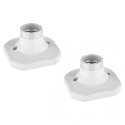 Abbildung von ledscom.de 2 Stück Deckenleuchte/Lampenfassung ELEKTRA, Porzellan, weiß, 1x E27 max. 60W
