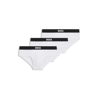 Abbildung von BOSS HIP Brief 3 PACK Slip, Herren, Größe: Small, White