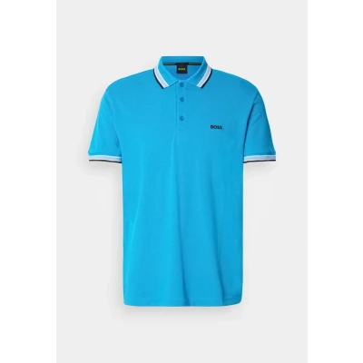Abbildung von BOSS Paddy Poloshirt, Herren, Größe: Small, Turquoise/aqua