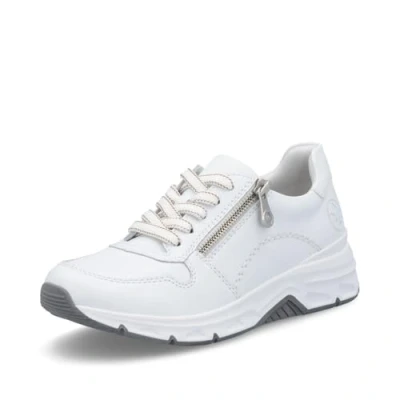 Abbildung von Rieker Damen Low Top Sneaker 48134, Frauen Halbschuhe, lose Einlage,straßenschuhe,Strassenschuhe,Sportschuhe,Freizeitschuhe,Weiss (81),39 EU / 6 UK