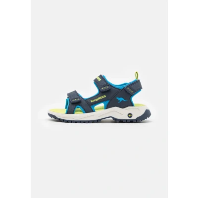 Abbildung von Kangaroos KAS TURE Unisex Trekkingsandale für Kinder, Größe: 31, Dark navy/lime Schuhe