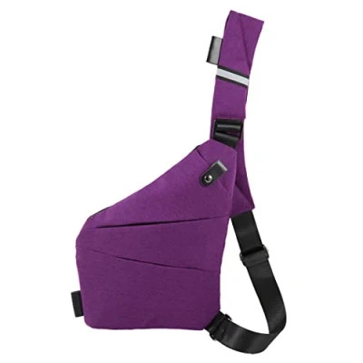 Abbildung von Ovecat Unisex Anti Diebstahl Schärpe, Umhängetasche, Purple