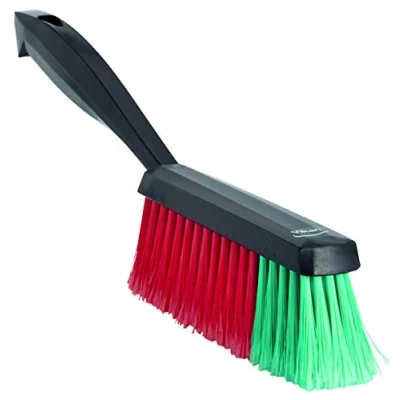 Abbildung von zachte 450252 handvegerZwart geschuimd polypropyleen en gespleten rood/groene polyester vezels,330 x 40 110 mm