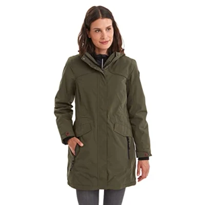 Abbildung von Killtec Damen Grindavik Wmn Ct Funktionsparka Mit Abzippbarer Kapuze, Anthrazit, 36 EU