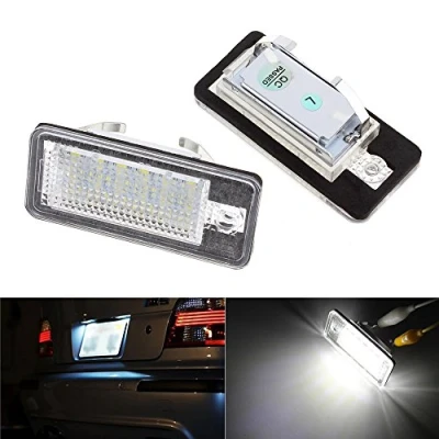 Abbildung von MARCHFA KOLOME 2 x 18LED SMD Kennzeichenbeleuchtung CANBUS Error für A6 C6 Q7 A4 B7 B6 8E A3 S3 A8 S8 S6 RS4 RS6