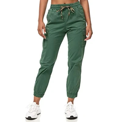 Abbildung von Tazzio Cargohose, Damen, Größe: Large, Rauchgrun
