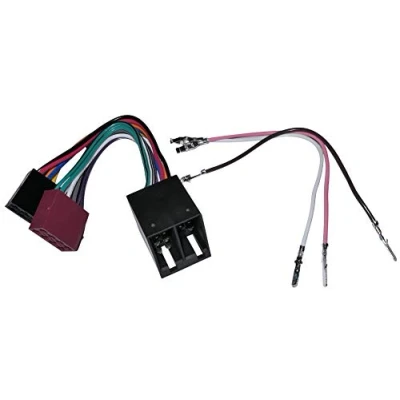 Abbildung von Aerzetix ISO Konverter Adapter Kabel Radioadapter 20cm 16 PIN 8 + vorverdrahtet Anschlüsse für Lautsprecher männlich weiblich