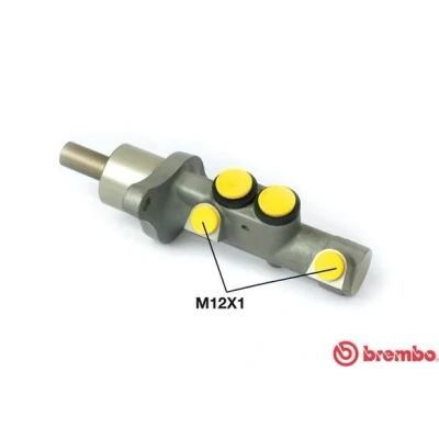 Abbildung von BREMBO M 85 014 Hauptbremszylinder 22,2 Aluminium 12 x 1 (2) SEAT: Altea XL, Altea, VOLKSWAGEN: Scirocco III, Golf 6, 6