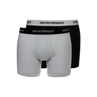 Abbildung von Emporio Armani Herren 2 pack Essential Core Logoband Boxershorts, Schwarz, L EU
