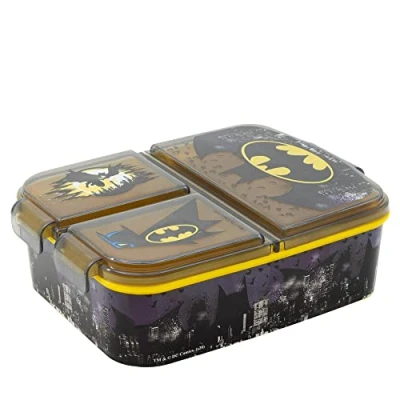Abbildung von Stor Batman Kinder 3 Fach Sandwich Box Lunch Snack Halter