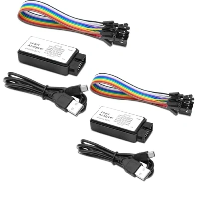 Abbildung von Logic Analyzer 8 CH, USB Gerät mit Kabel 24MHz Kanal UART IIC SPI Debug