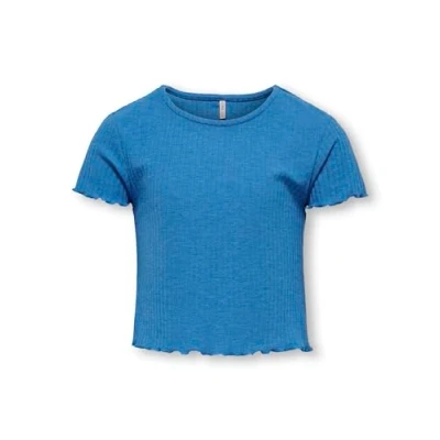 Abbildung von KIDS ONLY Mädchen Kognella S/S O Neck Top Noos JRS T Shirt, French Blue, 122 128 EU