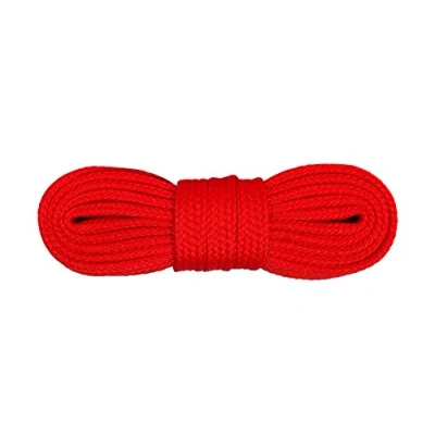 Abbildung von Kaps Schnürsenkel Turnschuhe &amp; Freizeitschuhe, hochwertig, strapazierfähig, 1 Paar (120 cm 7 bis 9 Schnürösenpaare/Rot)