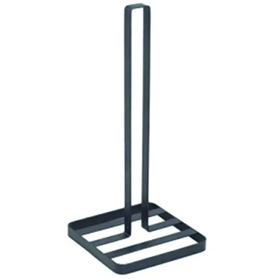 Abbildung von MSV Küchenrollenhalter Design Papierrollenhalter stehend, für die Küche, 14 x 32,5 cm, schwarz matt