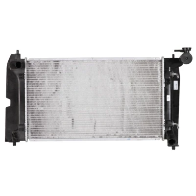 Abbildung von NRF 53396 Kühler, Motorkühlung Aluminium 600 348 16 mit Anbauteilen Kühlrippen gelötet TOYOTA: Avensis II Station Wagon, Corolla IX Hatchback