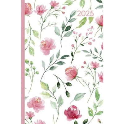 Abbildung von Alpha Edition Ladytimer Mini Roses 2025 Taschenkalender, 8x11,5cm, Kalender mit 144 Seiten,mit einem Info und Adressteil im handlichen Miniformat, Monatsübersicht, internationales Kalendarium