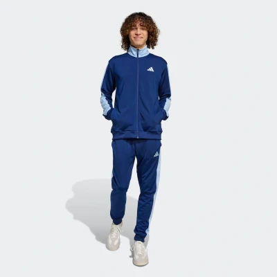 Abbildung von adidas Sportswear Basic Tricot Colorblock SET Trainingsanzug, Herren, Größe: XXL, Dark blue